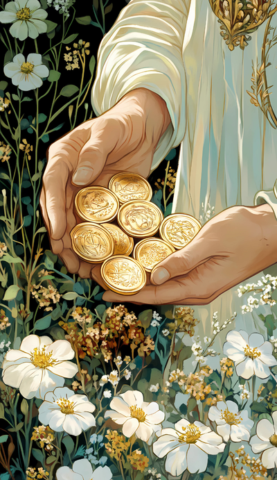 Eight of Pentacles tarot card