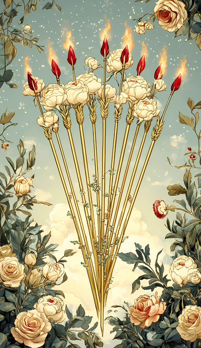 Eight of Wands tarot card