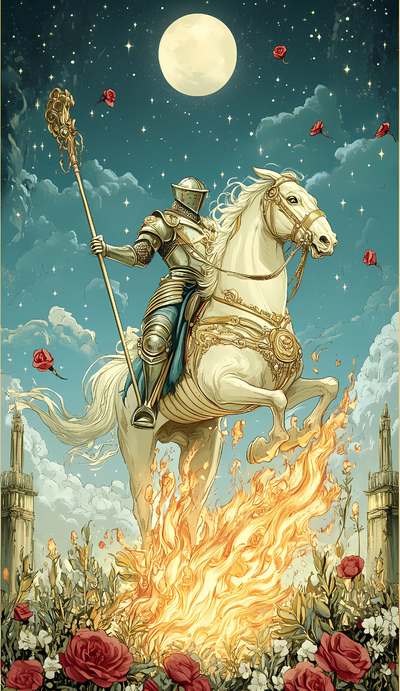 Knight of Wands tarot card