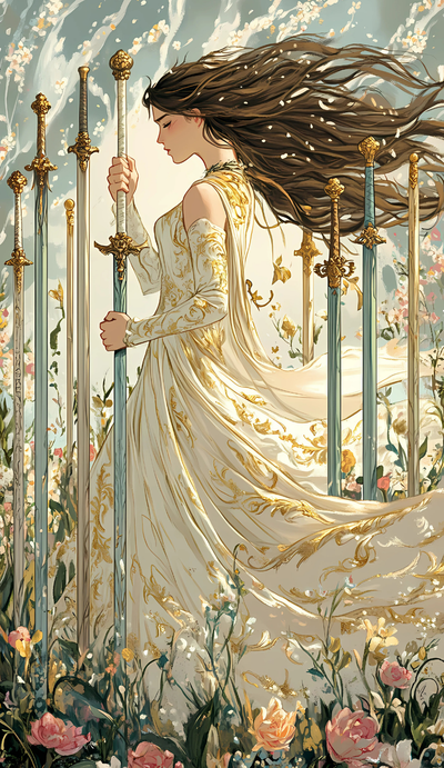 Nine of Swords tarot card