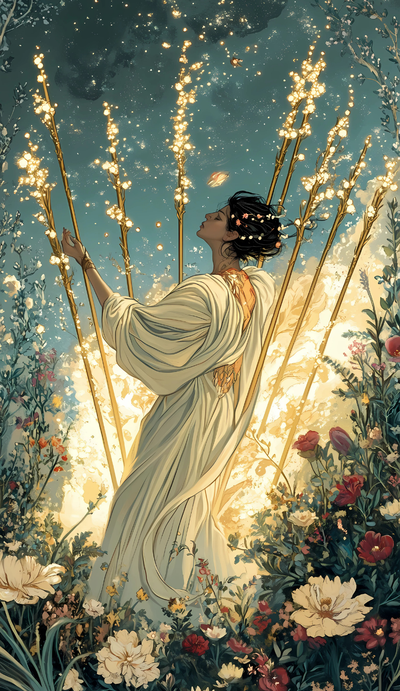 Nine of Wands tarot card