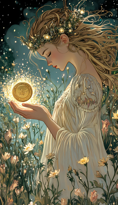 Queen of Pentacles tarot card